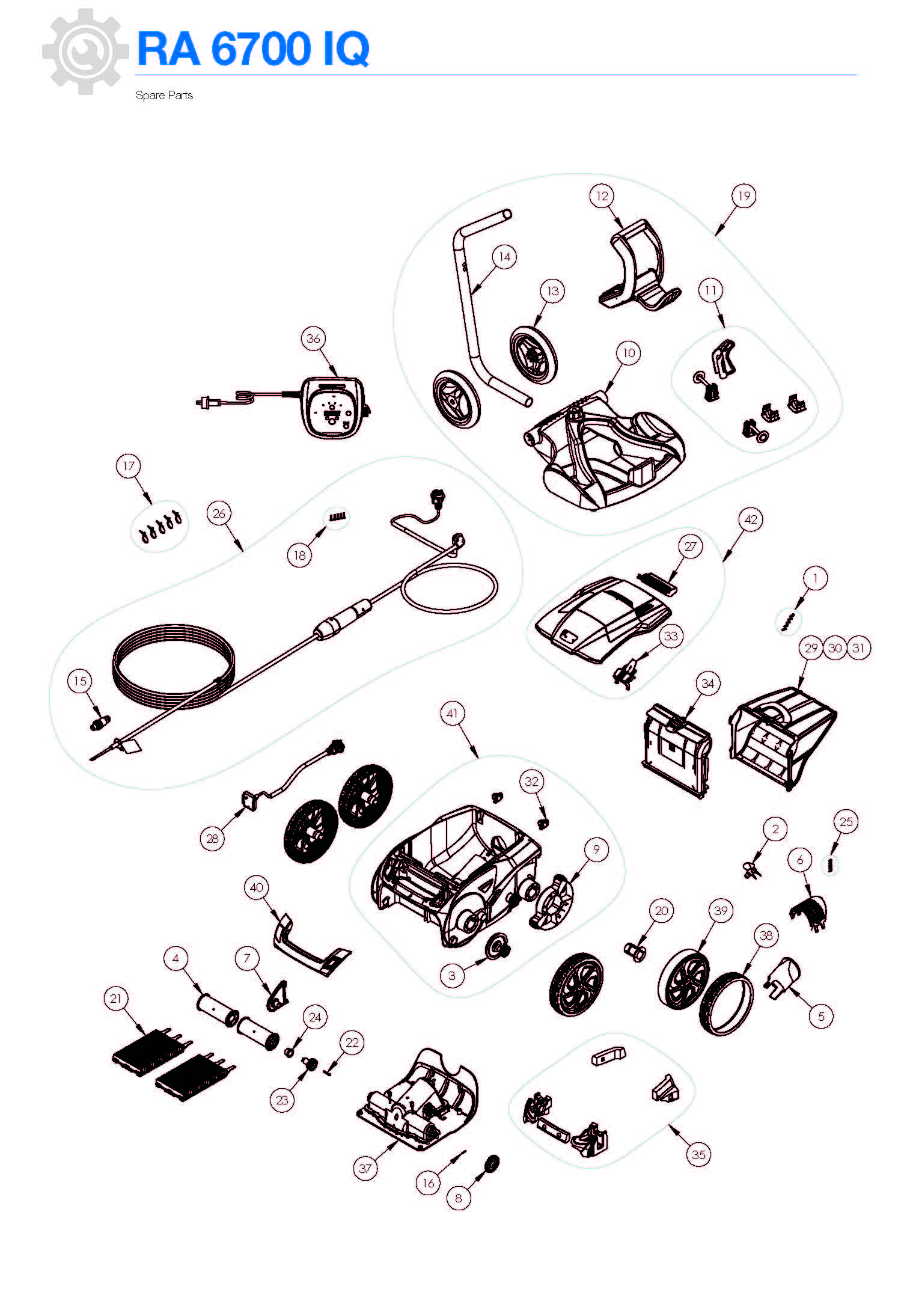 Ersatzteile zu Zodiac RA 6700 IQ Alpha